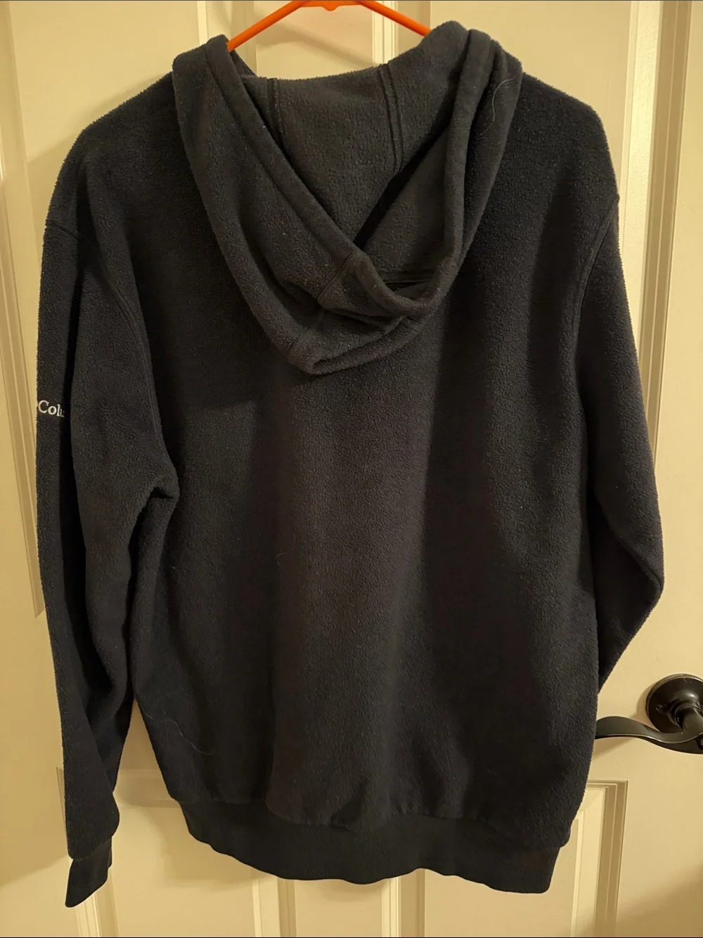 Columbia Men's Black Crewneck Fleece Hoodie